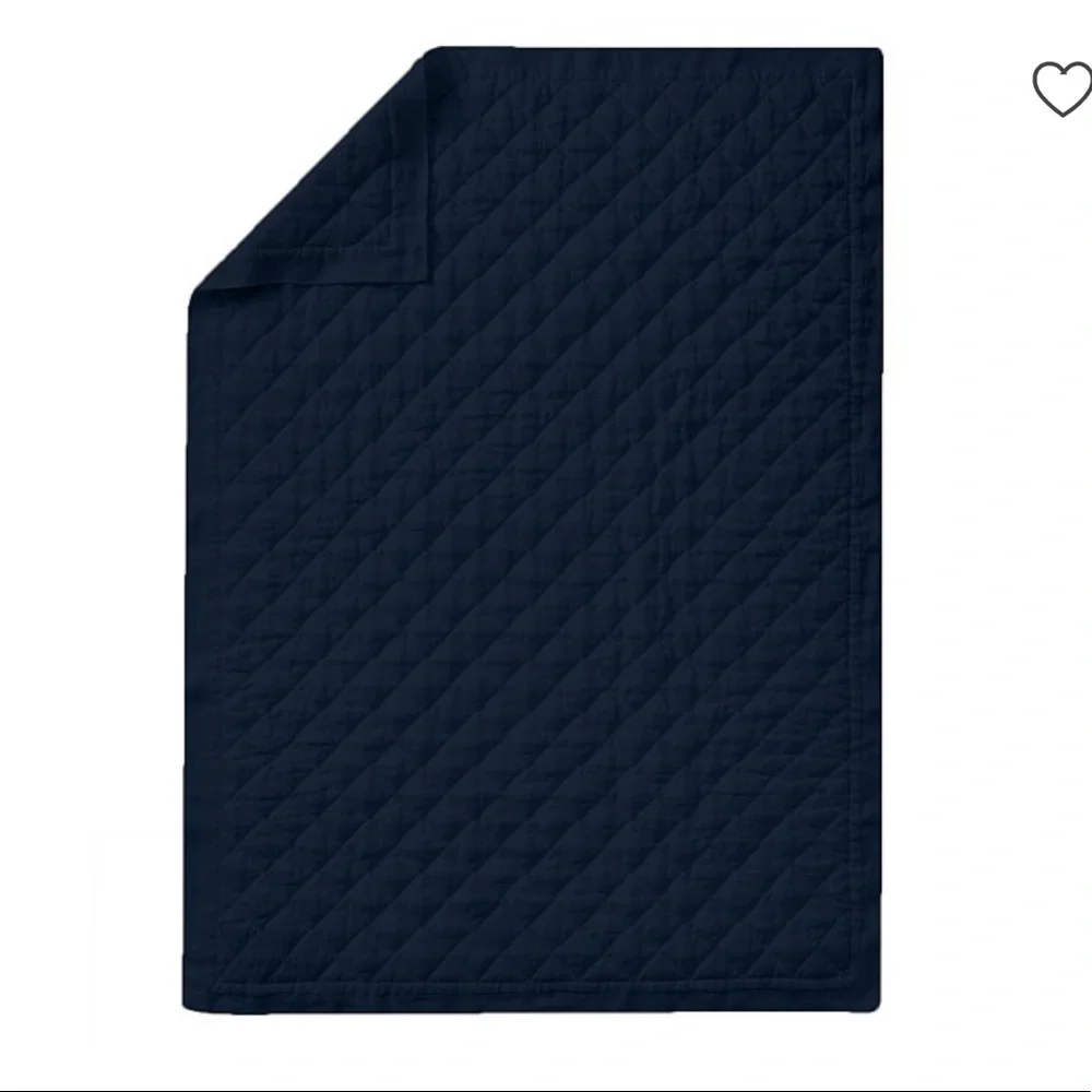 NWOT Pottery Barn Kids Belgian Linen Bedding | Navy